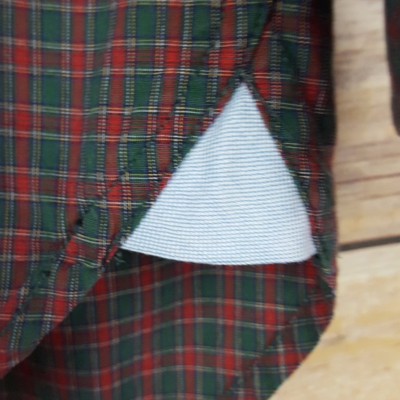 Tommy Hilfiger men's long sleeved shirt green/red - Picture 4 of 7